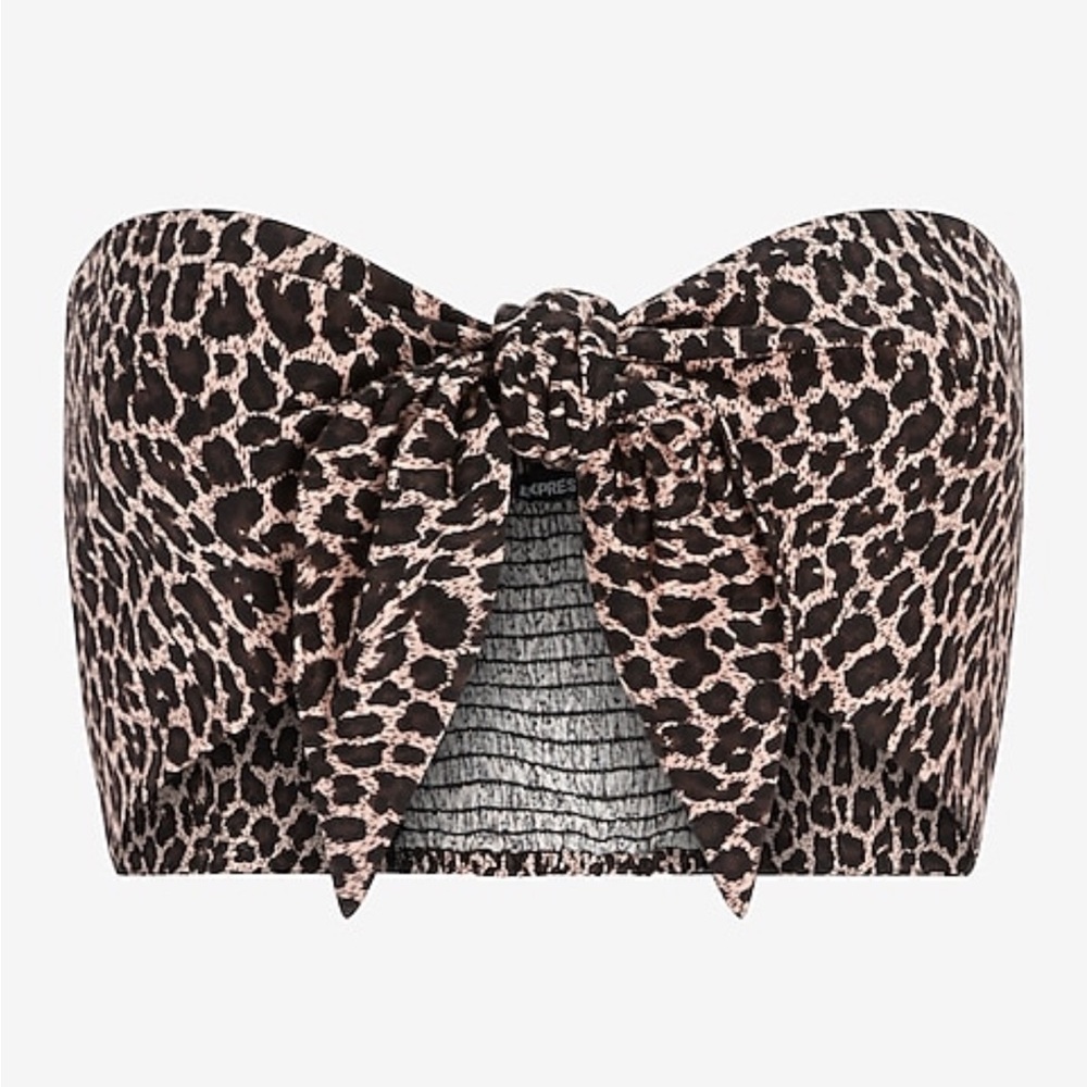 NWT Express Leopard Bandeau Top
